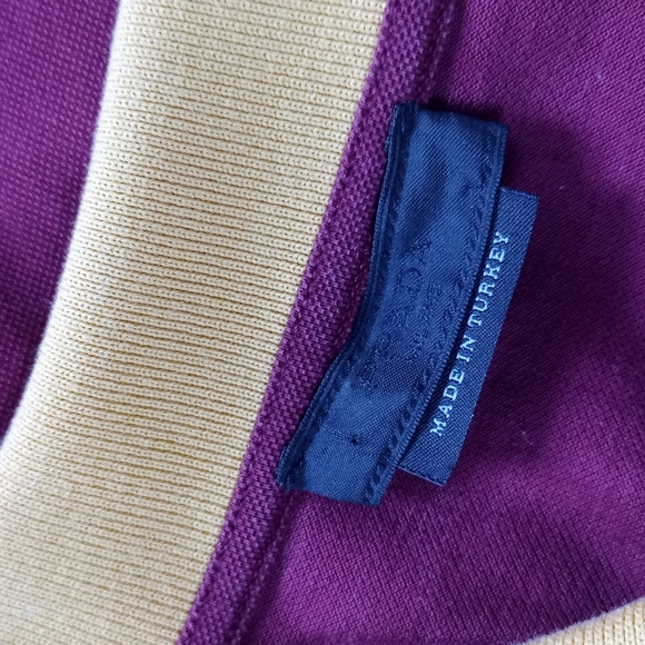 2016 Prada Milano Polo T-Shirt Maroon/Yellow - Picture 9 of 10